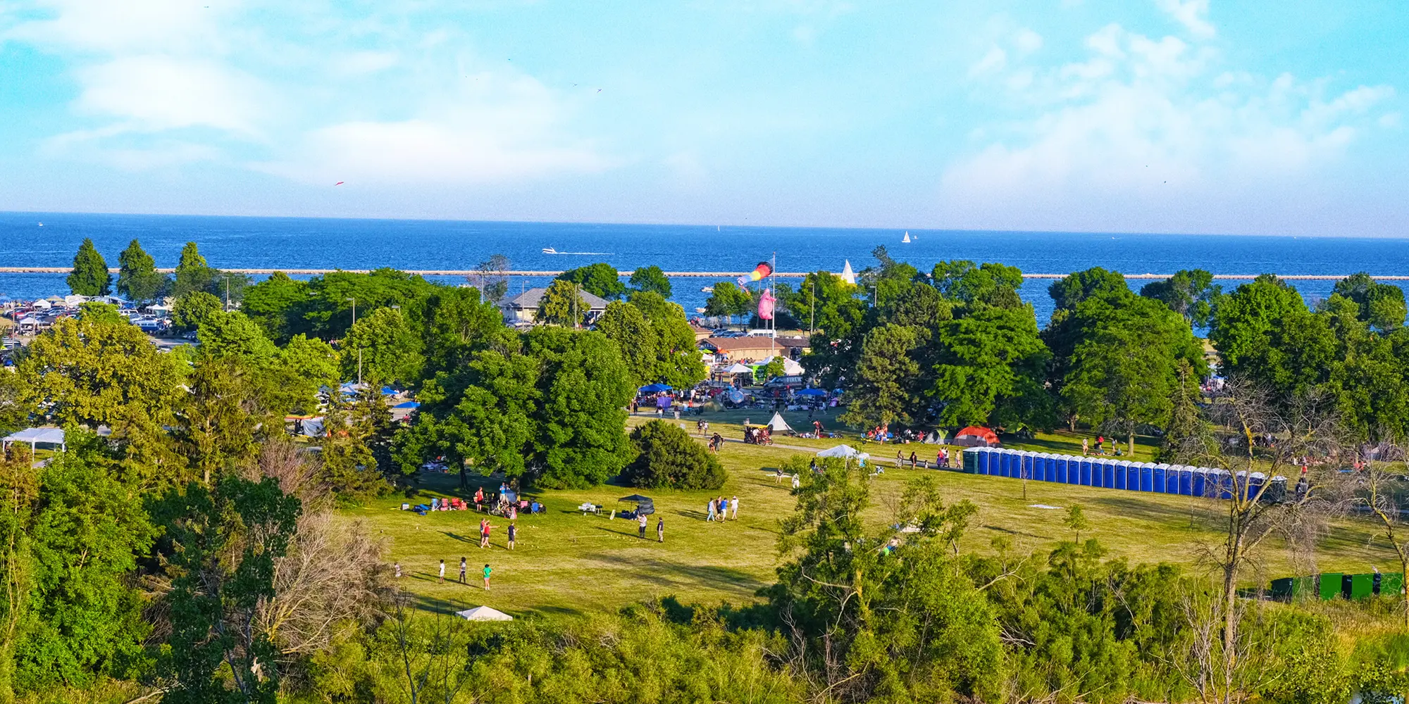 Lakefront view from the Ovation Promenade