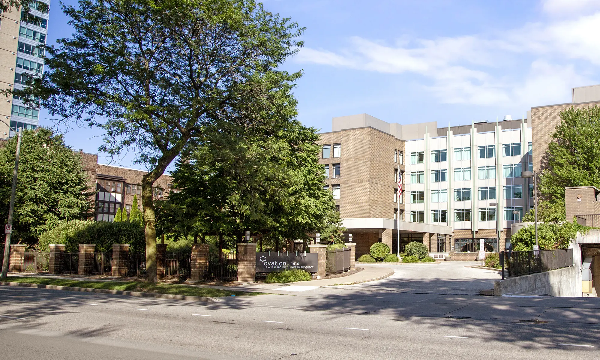Exterior of the Jewish Home for skilled care in Milwaukee
