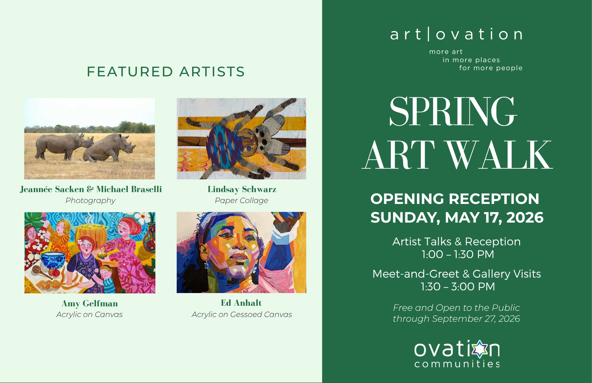 Spring Art Walk Opening Reception